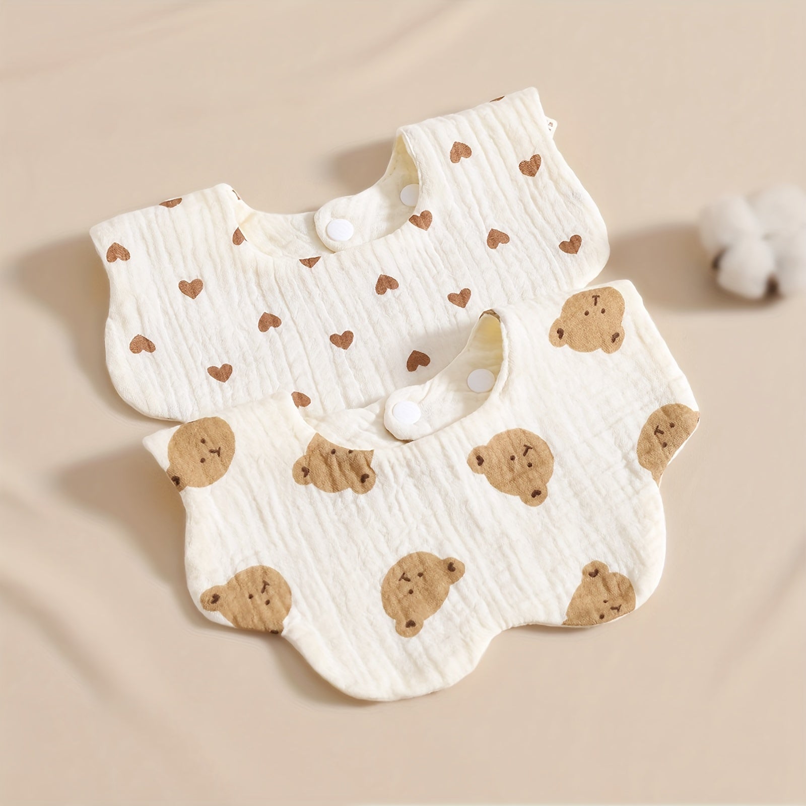 Водонепроницаемые нагрудники для кормления из хлопчатобумажной марли, идеальный подарок на Рождество, Хэллоуин, День благодарения, Новый год или День святого Валентина.