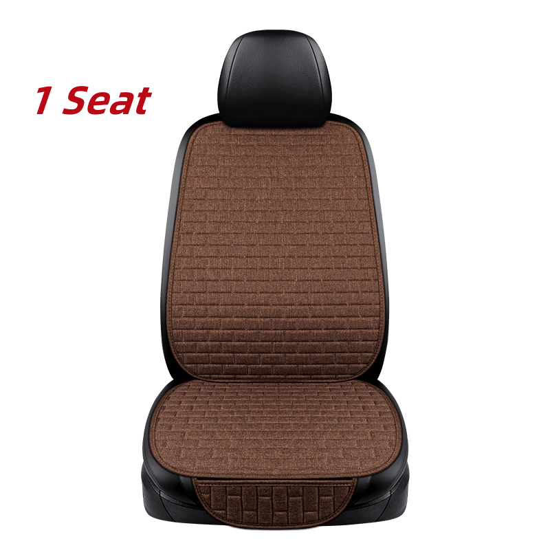 Universal Flax Car Seat Cover Protector with Backrest for Auto and Truck