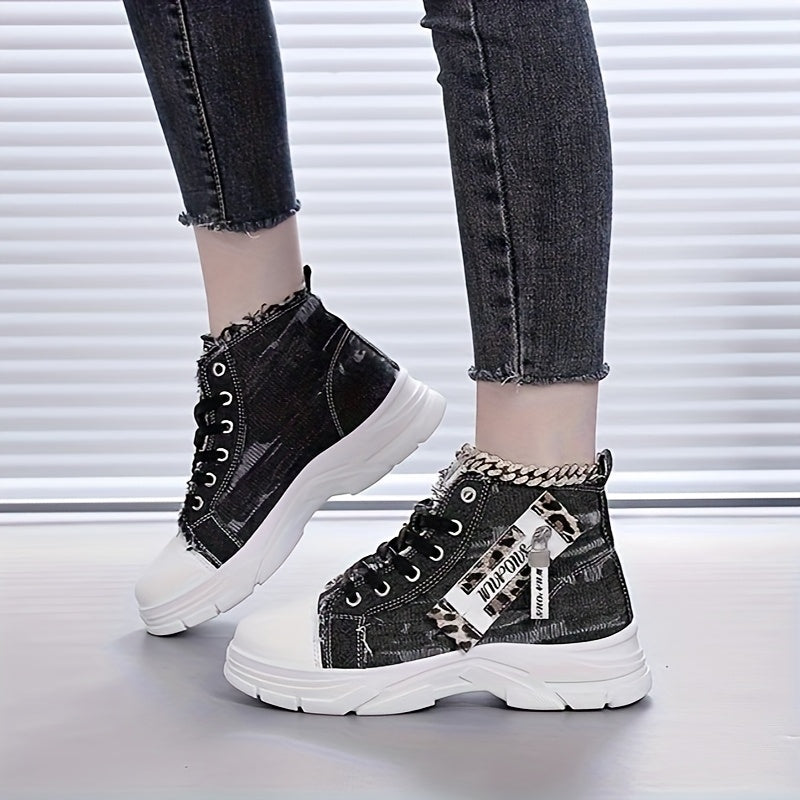 Women's Thick-Soled Casual Sneakers Wide Fit Outdoor Shoes
