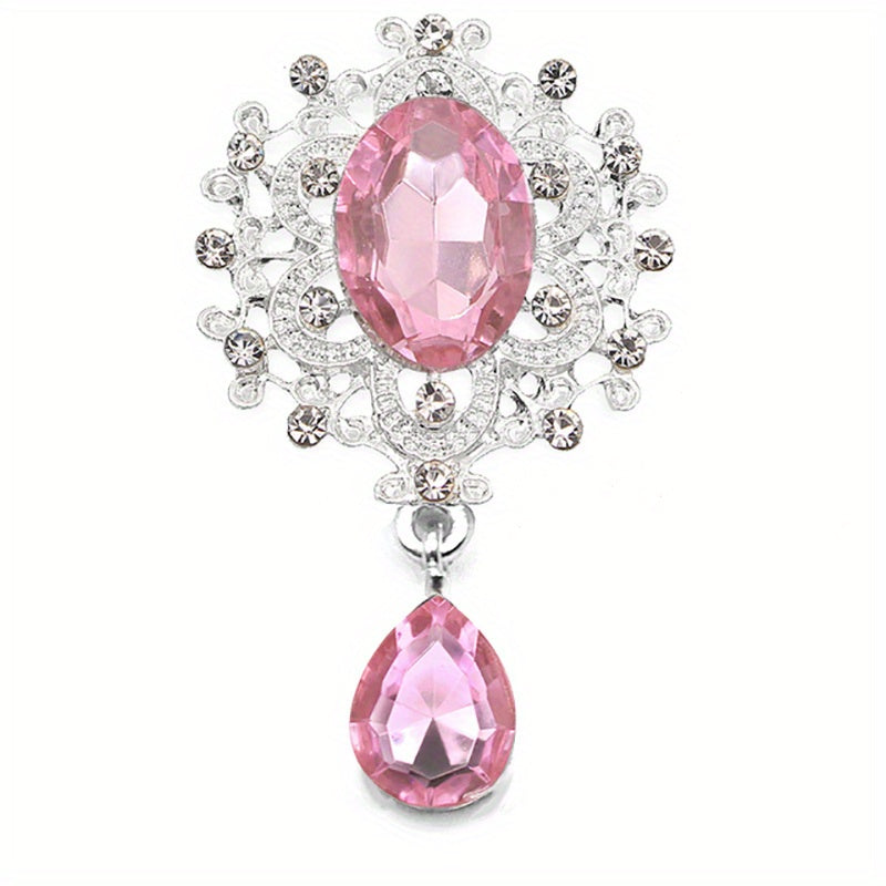 To'y takliflari, sovg'a qutilari va stakanlar uchun 10 ta rhinestone broshyalar to'plami