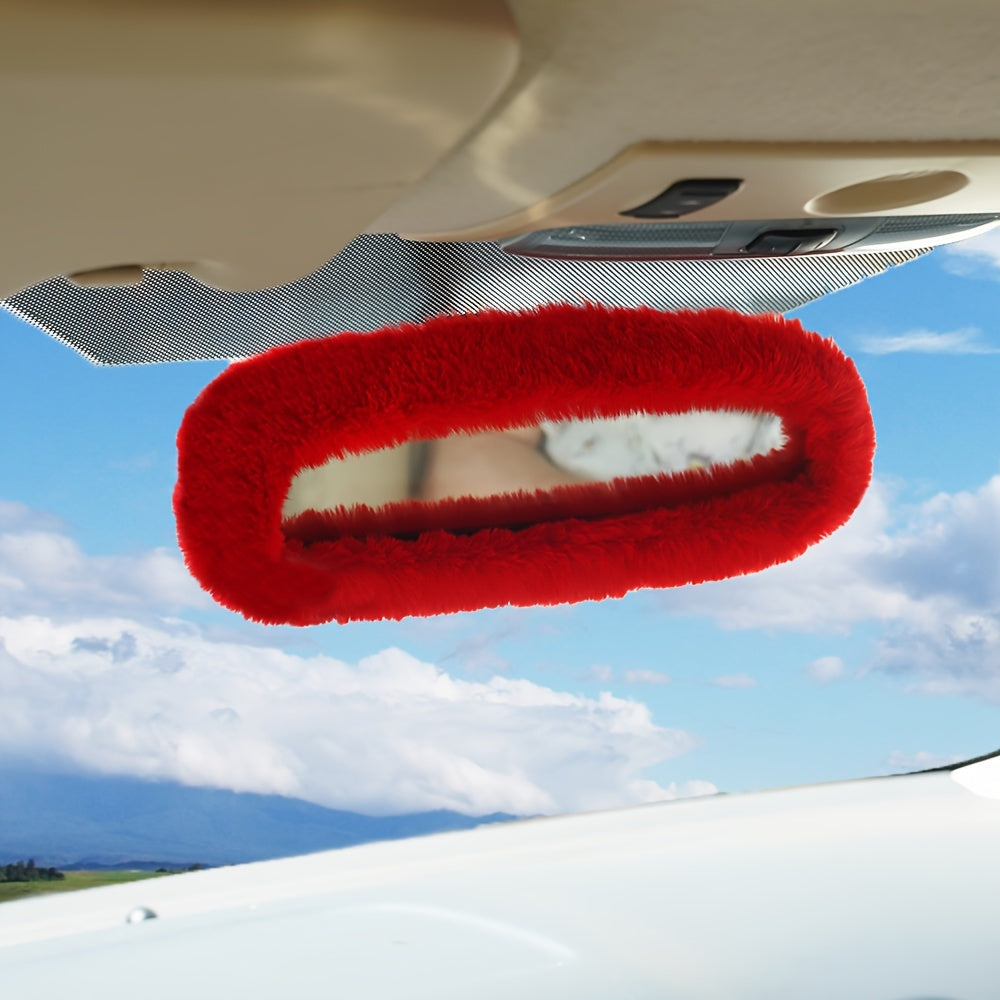 Uniseks yumuşoq va chiroyli o‘rindiqli avtomobil orqa ko‘zg‘a qopqog‘i
