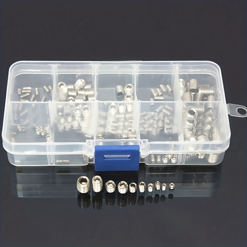 Stainless Steel Allen Head Socket Set Hex Grub Screws Assortment