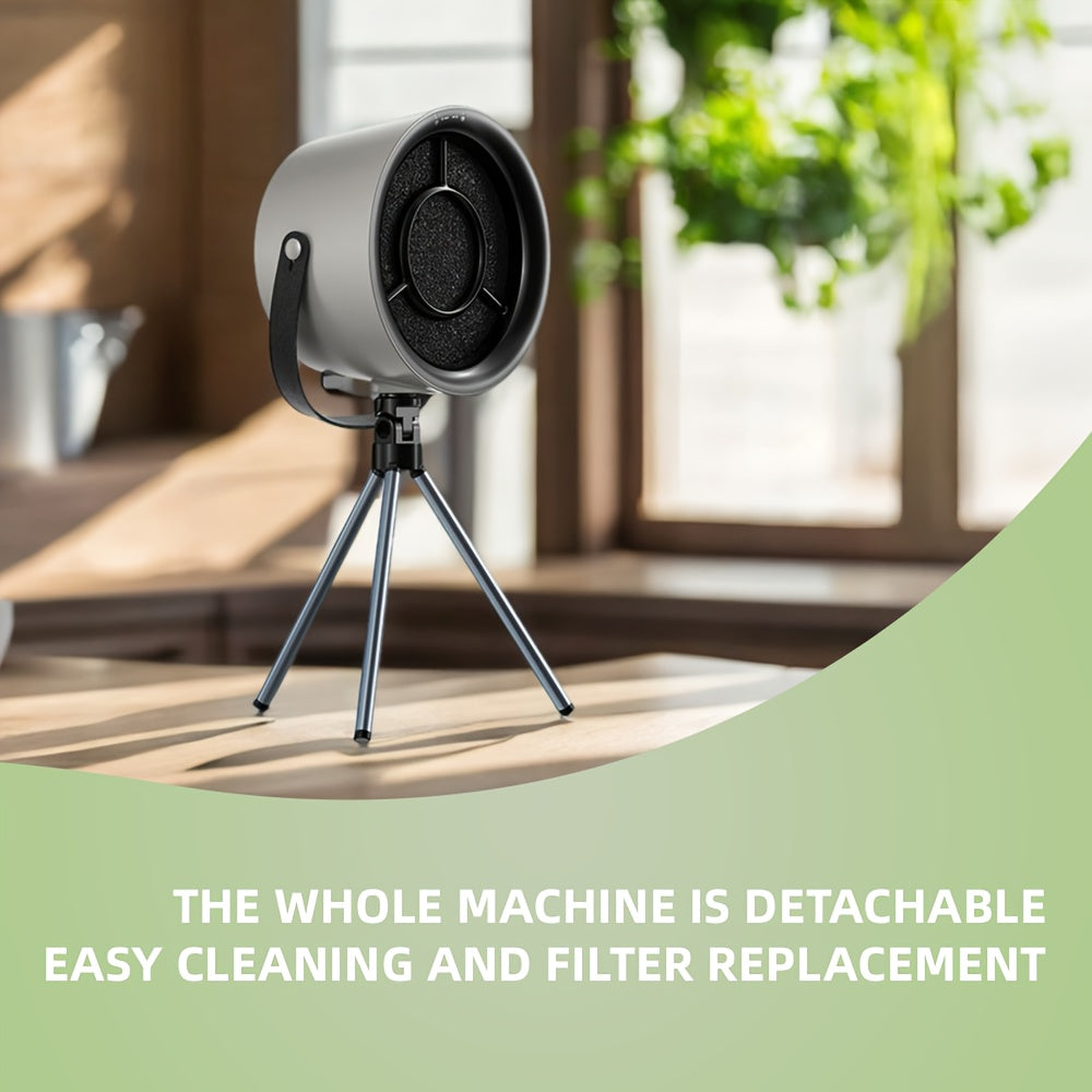 Katta suv tortish, oson tutun tozalash va issiq qozon va BBQ uchun sozlanadigan stend bilan portativ USB bilan ishlaydigan stol usti range hood.