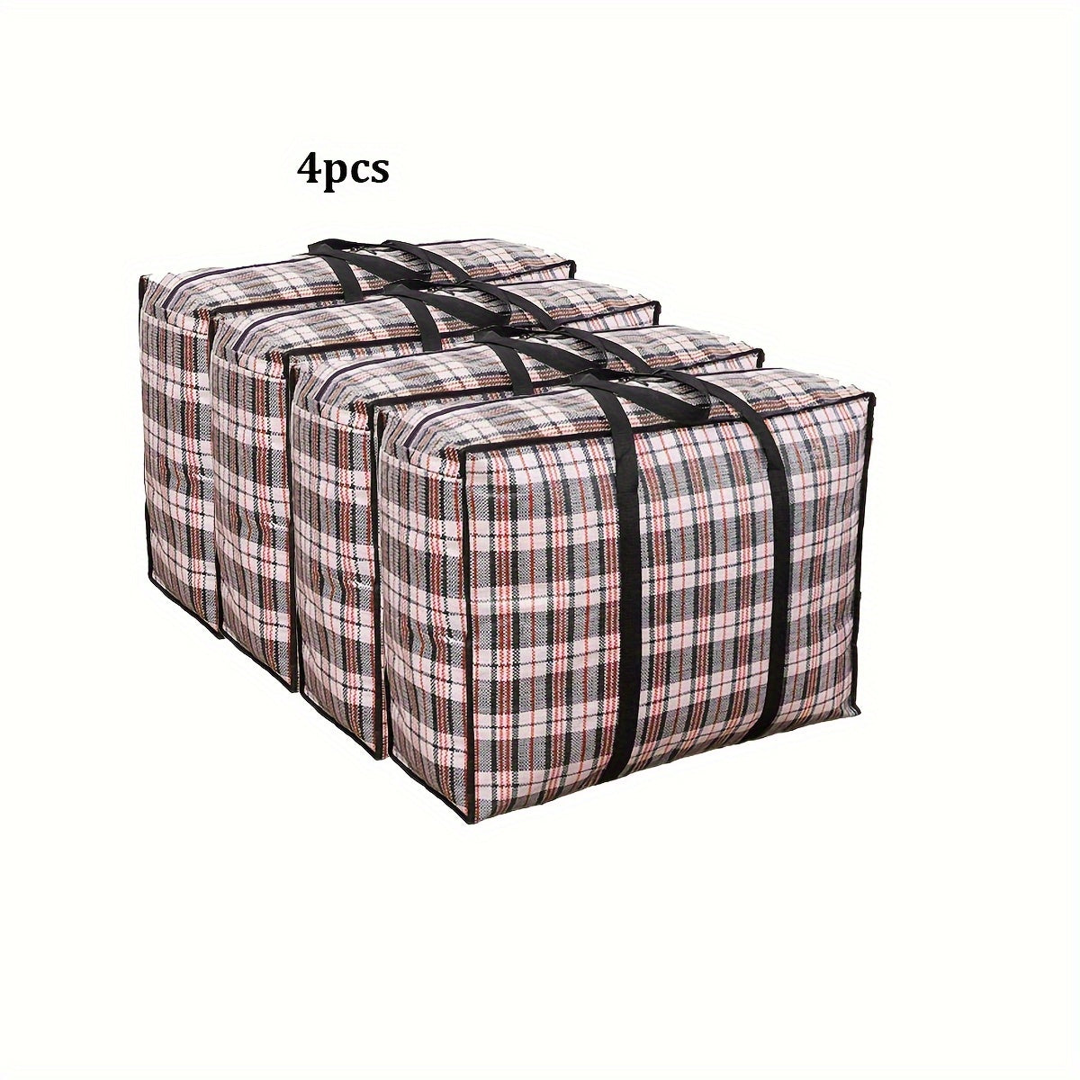 Foldable Storage Bags with Handles Sets of 1-4 for Clothes and Quilts Organizing