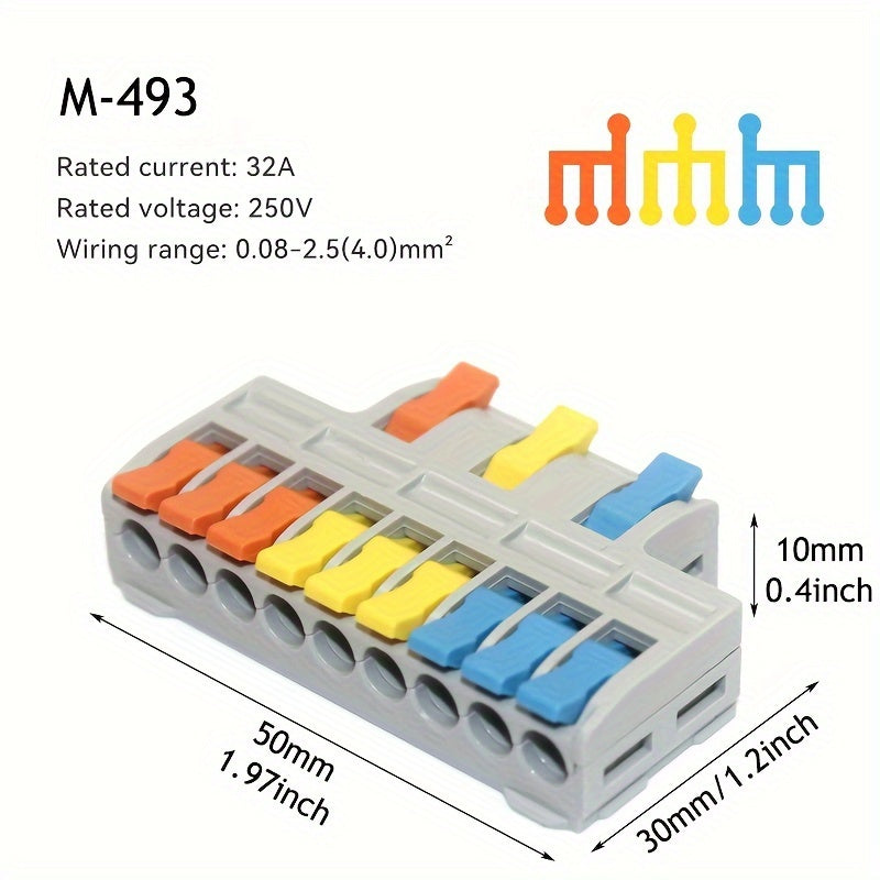 Mini Quick Wire Connectors 5/10 Pcs Universal Electrical Lighting Terminal Blocks