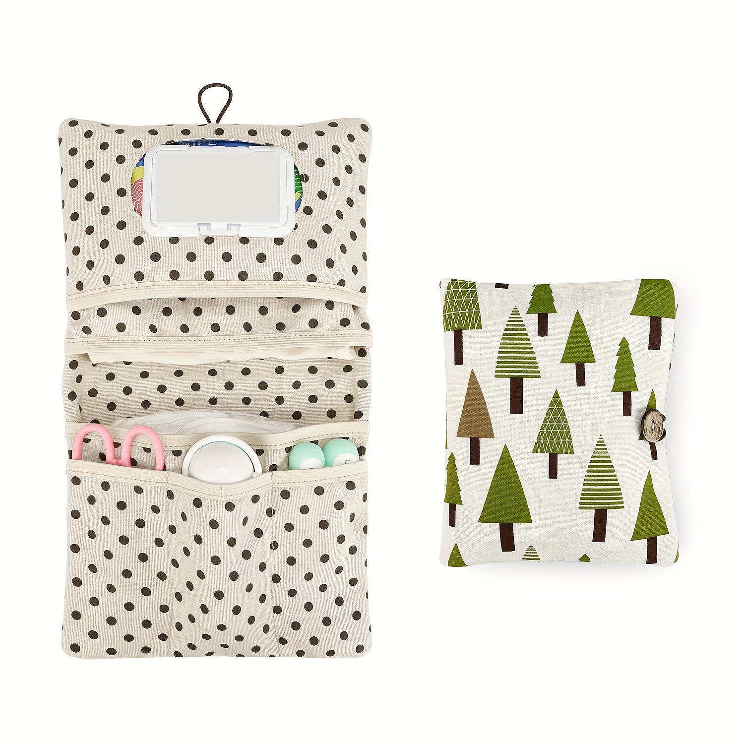 Baby Organizer Portable Toiletry Bag Diaper Storage Pouch for Newborns