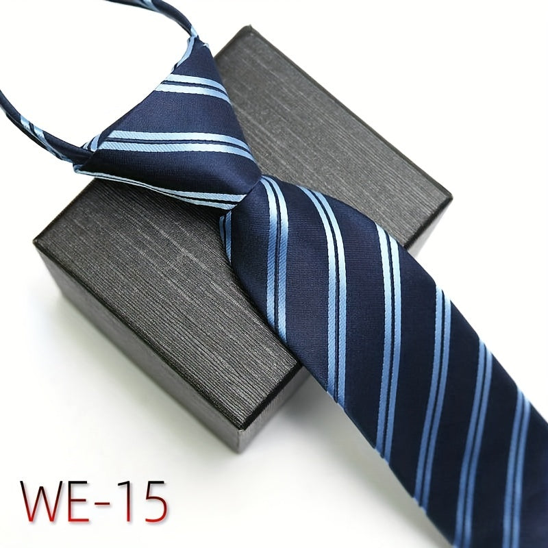 Men's Business Tie 7cm High-Density Striped Casual Formal Wedding Engagement