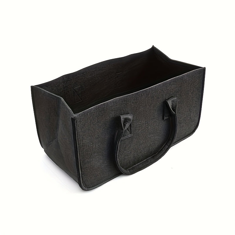 Extra-Large Firewood Carrier Bag with Dual Handles, Durable Felt, Portable