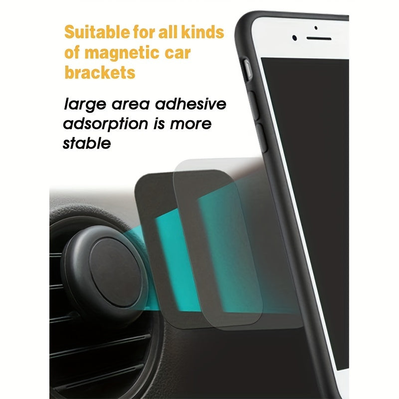 4/8pcs Magnetic Metal Plates for Car Phone Holder Non-Magnetic Iron Sticker