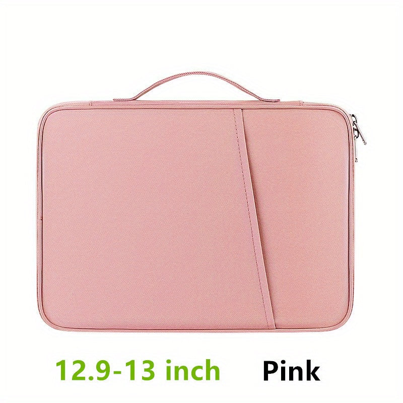 Nylon Laptop and Tablet Sleeve with Pockets for Office Supplies Up to 27.94 cm