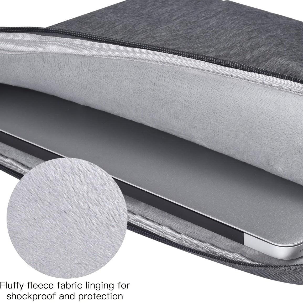 Funda para portátil de poliéster resistente al agua para portátiles de 13-16 pulgadas negro gris azul marino