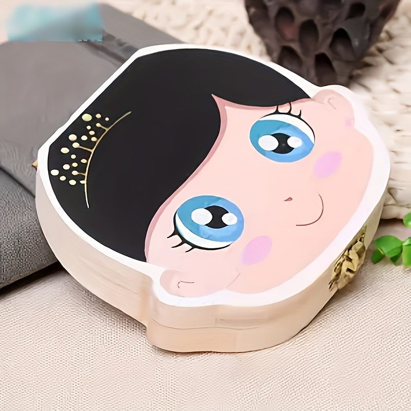 Деревянная коробка для зубов детей для хранения воспоминаний, без электроники и водонепроницаемая, с утилитарными крючками, подходит для свадеб.