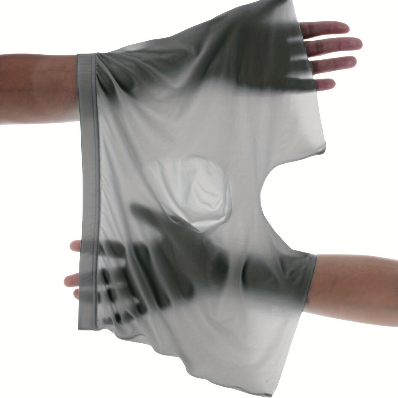 Pack de 3 bóxers semi-translúcidos para hombre de algodón-poliéster transpirable con elastano