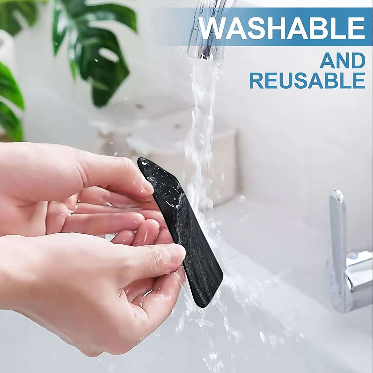 Reusable Non-Slip Carpet Tape for Hardwood Floors and Rugs, 8-16 Pack