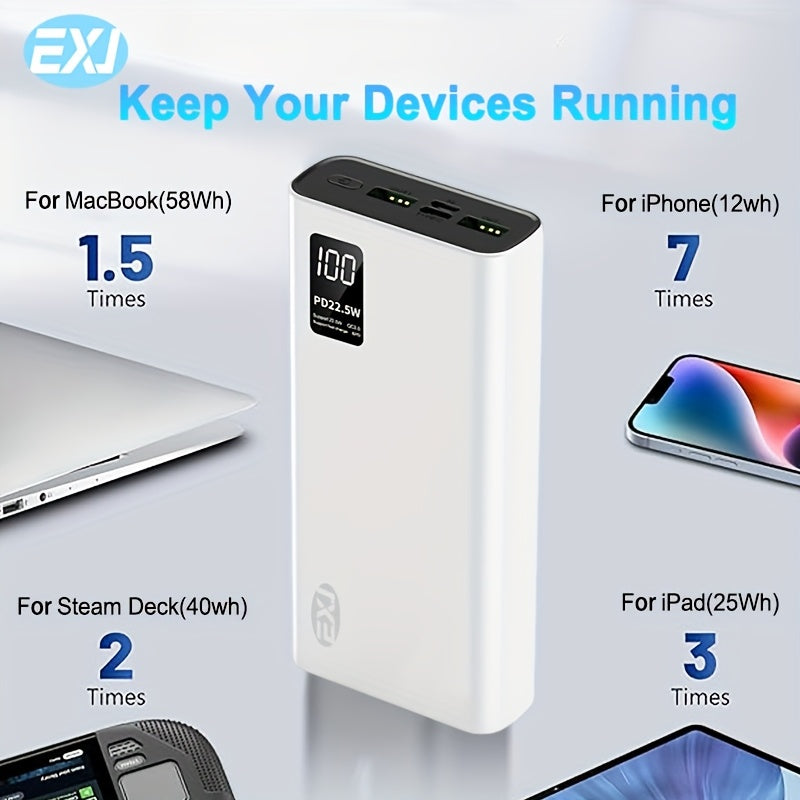 20000mAh Power Bank with 22.5W Fast Charging Portable Charger for iPhone and Android Devices