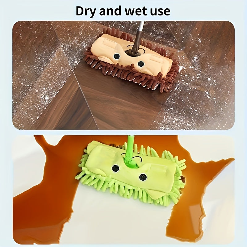 Mini Dual-Use Household Mop for Floors, Portable Plastic Cleaning Tool