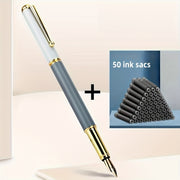 Fountain Pen with 50 Ink Pouches for Calligraphy Office Use Suitable for Students and Adults