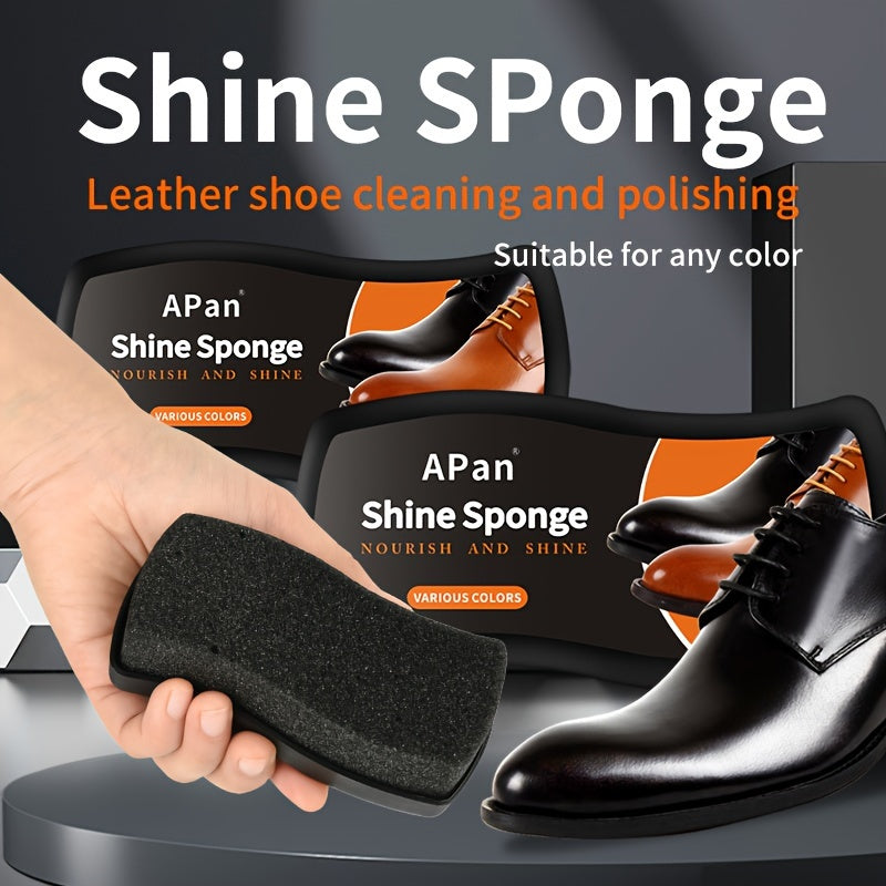 Universal Shoe Polish and Cleaner Sponge for Leather Shoes, Colorful, Stain-Removing