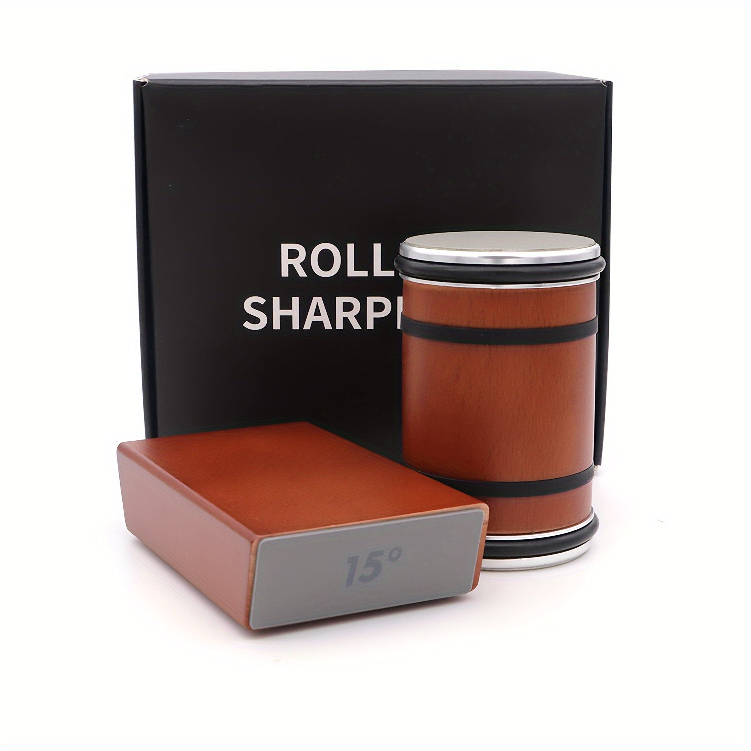 Zanglamaydigan po'latdan yasalgan oshxona pichog'ini silliqlash to'plami, magnitli burchaklar bilan, qo'lda ishlash