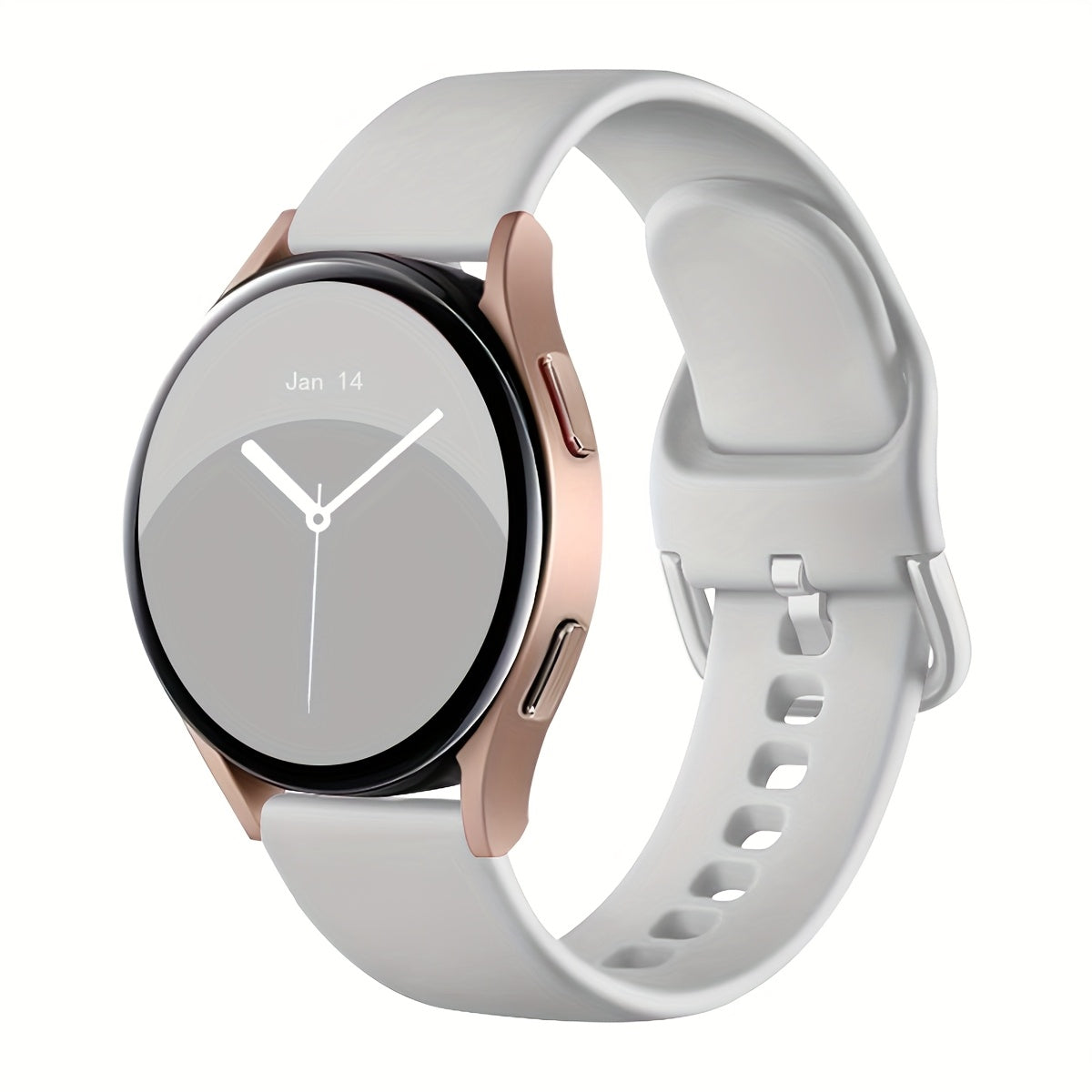 Klassik bir rangli silikon soat to'plami, turli Samsung Galaxy Watch modellari, jumladan Active 2, Watch 5 Pro va Watch 6 Classic bilan mos keladigan qora kamar bilan. 20mm yumshoqni o'z ichiga oladi.