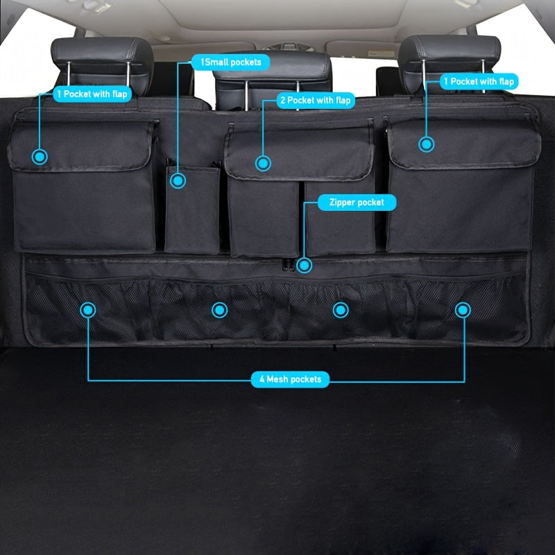 Автомобильный багажник для хранения, сумка из Oxford, складная, с большой вместимостью, автомобильный органайзер