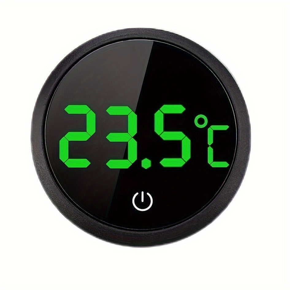 Termómetro digital LCD redondo mini para monitoreo de temperatura en acuarios