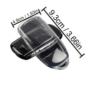 Car Key Cover TPU Minimalist 4 Button Slots for SUV and Sedan