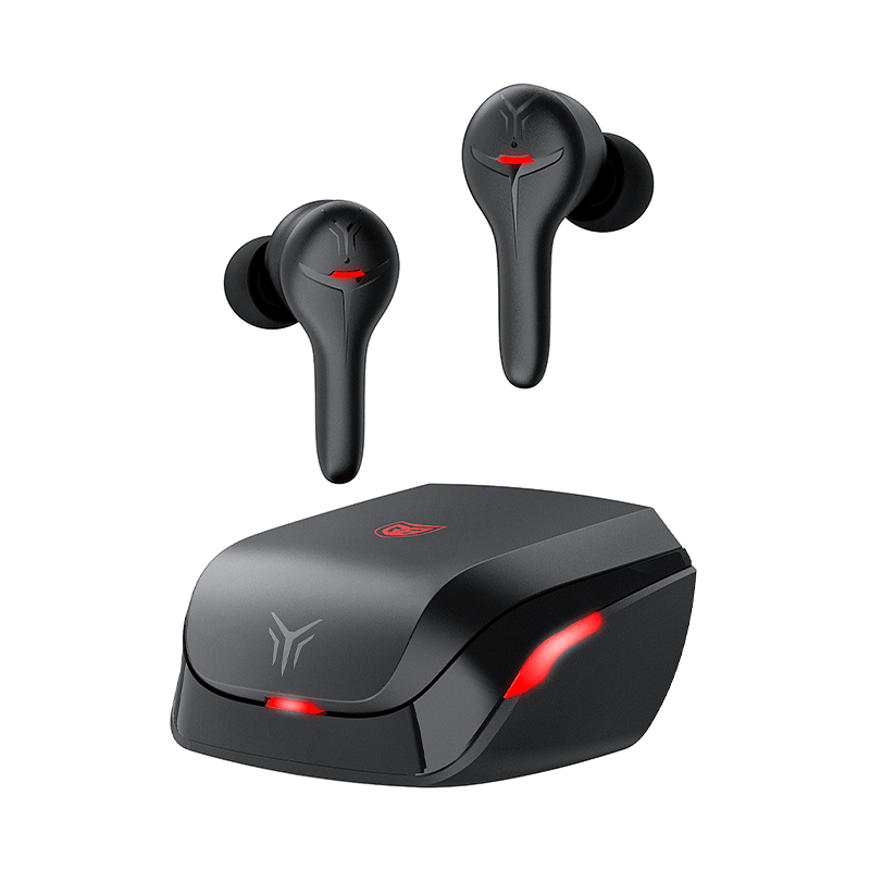 Auriculares inalámbricos con cancelación de ruido para juegos con control táctil y batería recargable