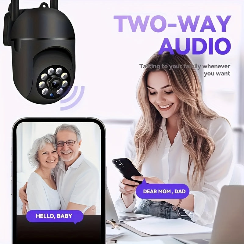 1080P HD Wireless Security Camera with Full Color Night Vision Motion Detection Home Surveillance 2.4G Wi-Fi USB Powered