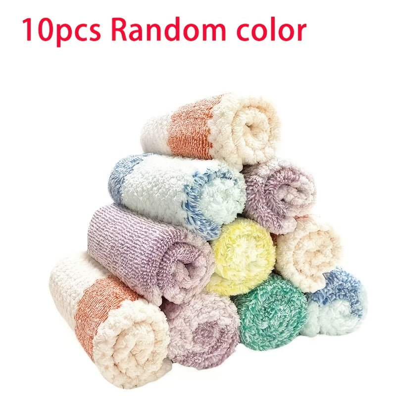 Microfiber Kitchen Towels Set of 5 Absorbent Dish Cloths Multi-Purpose Cleaning Pads