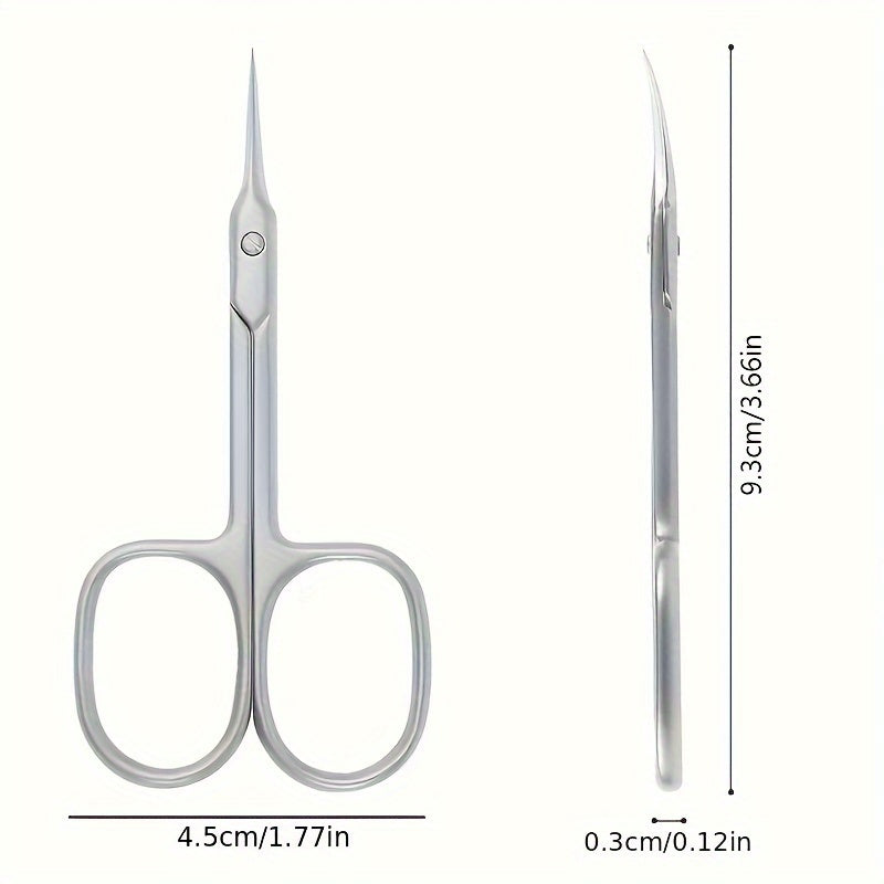 Stainless Steel Nail Cuticle Clippers Set for Manicure with Tweezers Pusher and Scissors