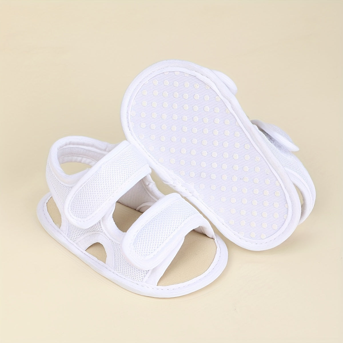 Infant Summer Sandals Open Toe Anti-Slip PU Sole Casual Toddler Shoes
