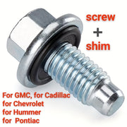 Oil Pan Drain Plug Bolts with O-Rings for Trucks Engine Replacement