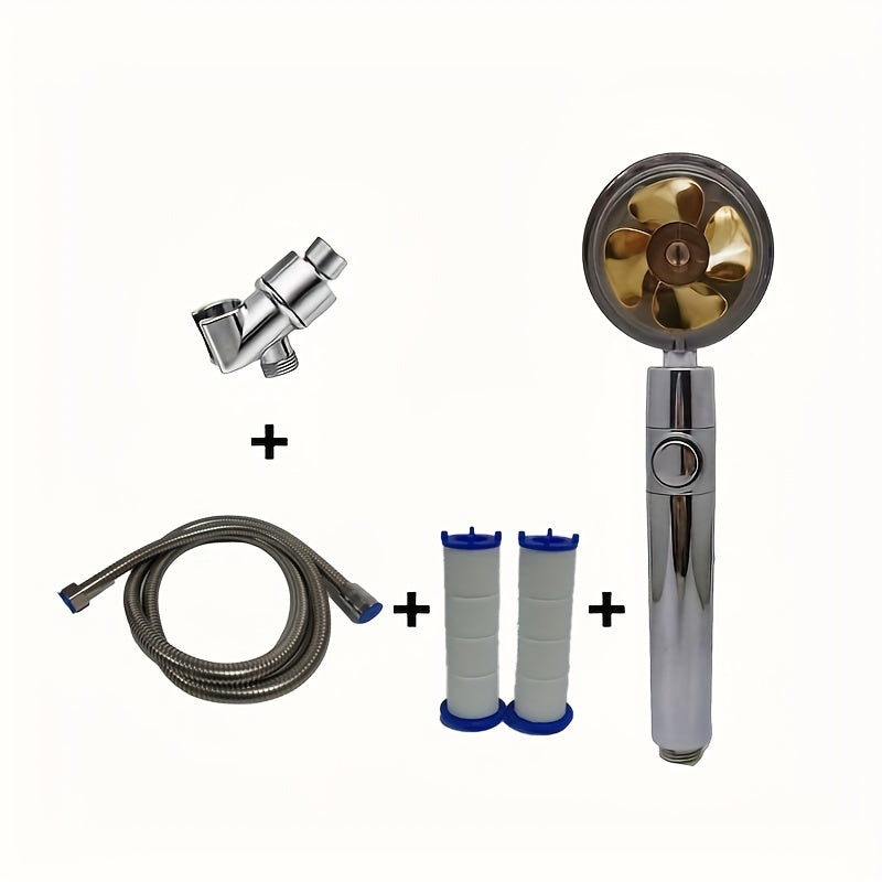 High Pressure Turbo Shower Head with Water Saving Filter for Bathroom and RV