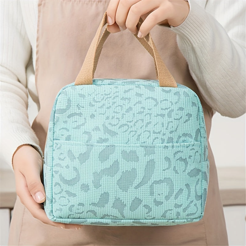 Insulated Bag Large Capacity Ink Pattern for Work School Travel Picnic