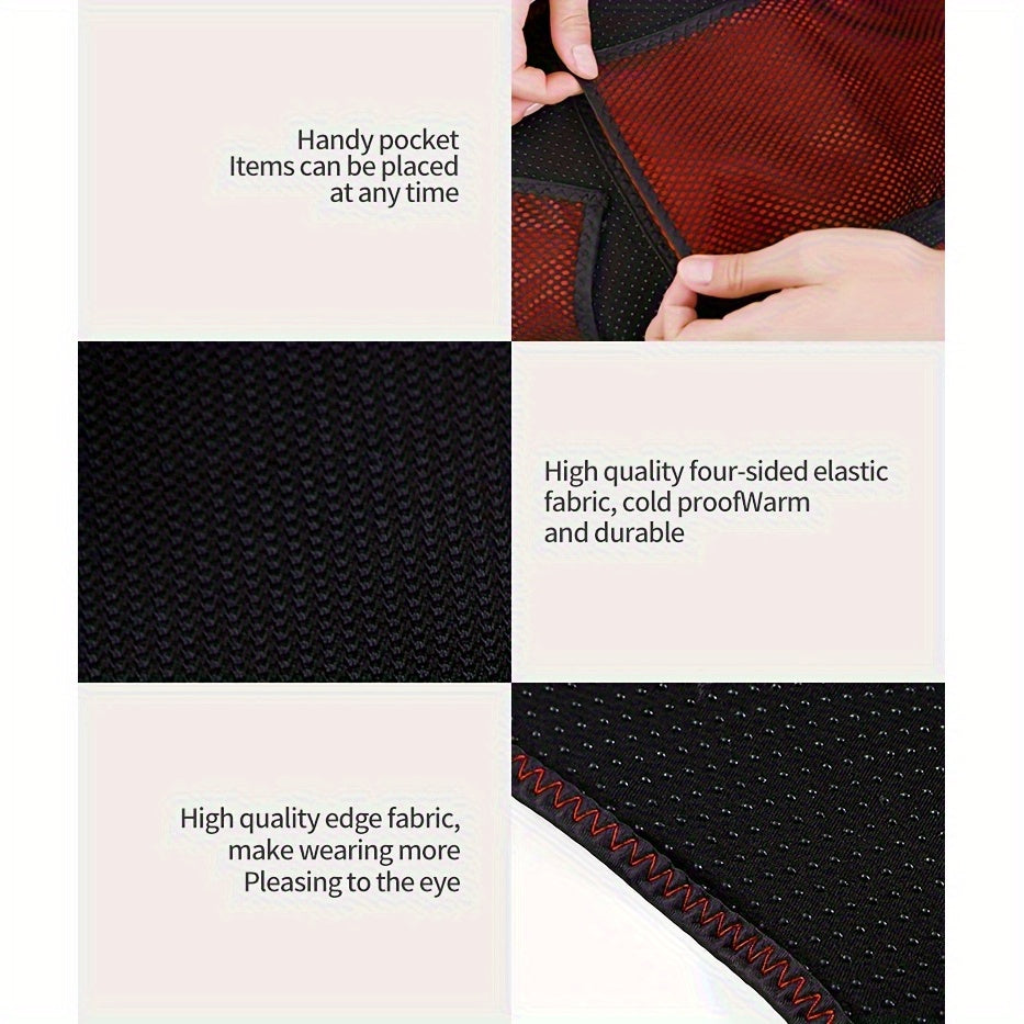 USB-Powered Heating Shoulder and Neck Warmer for Pain Relief and Relaxation Black Stereoscopic Heating