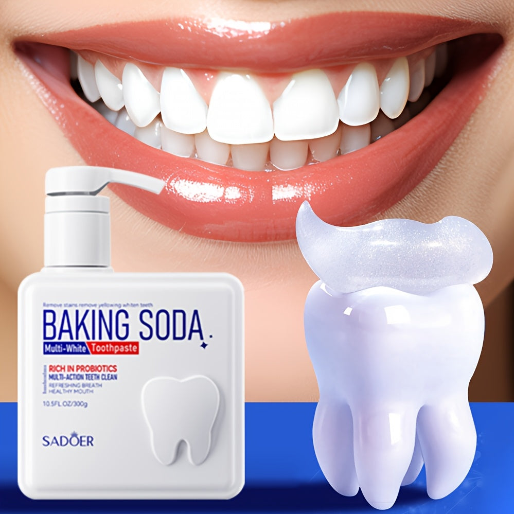 300g Baking Soda Probiotic Toothpaste for Deep Cleaning and Whitening