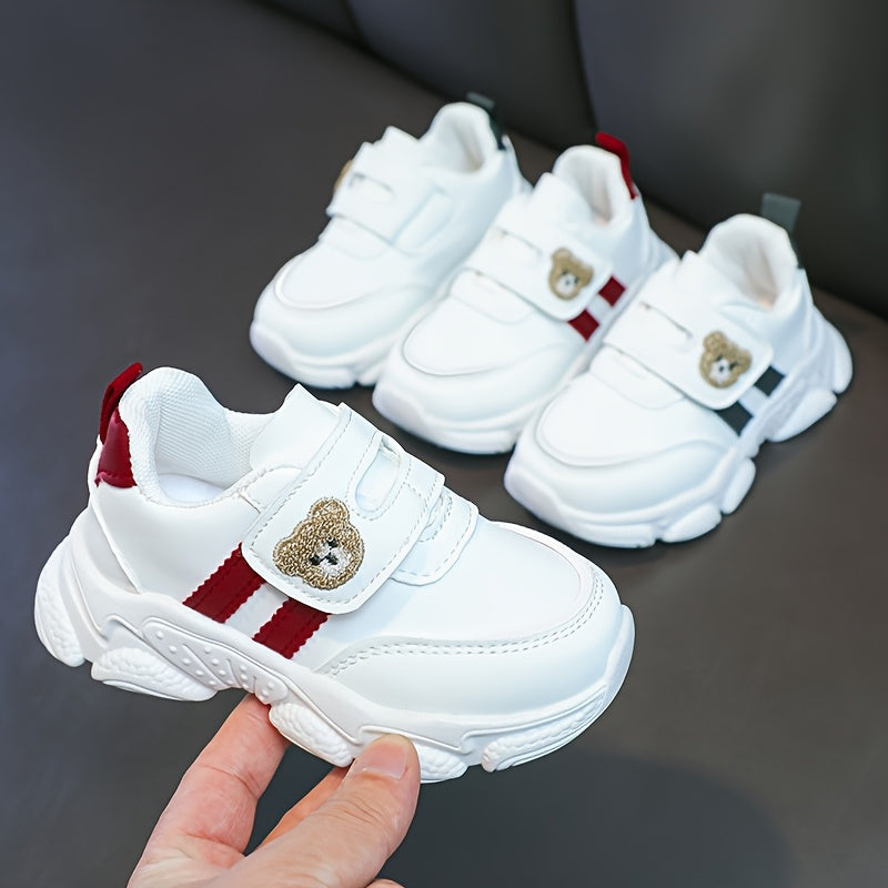 Kids' Casual Sports Shoes for Boys and Girls All-Season Microfiber Synthetic Leather Low Top Sneakers