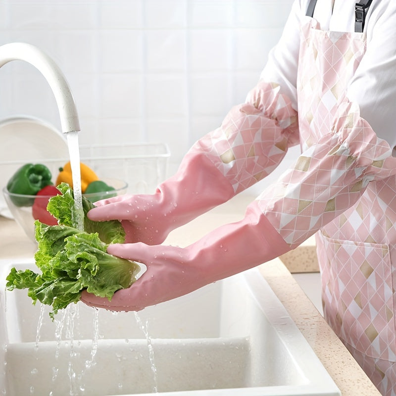 Водонепроницаемые легкие перчатки из ПВХ для уборки кухни и ванной комнаты