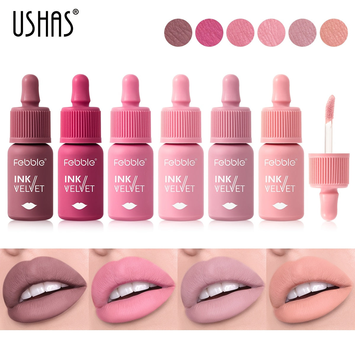 Matte Liquid Lipstick Waterproof Lip Gloss in Rich Shades for All Skin Types