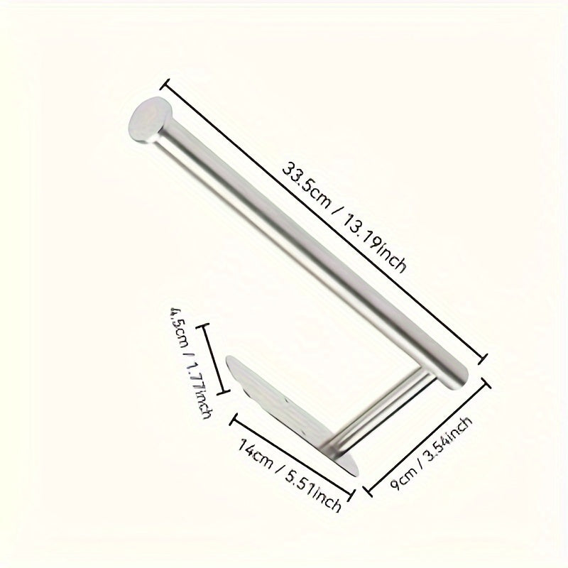 Zanglamaydigan po'lat devor uchun qog'oz sochiq tutgichi, matalashgan kumush, oshxona tashkilotchisi