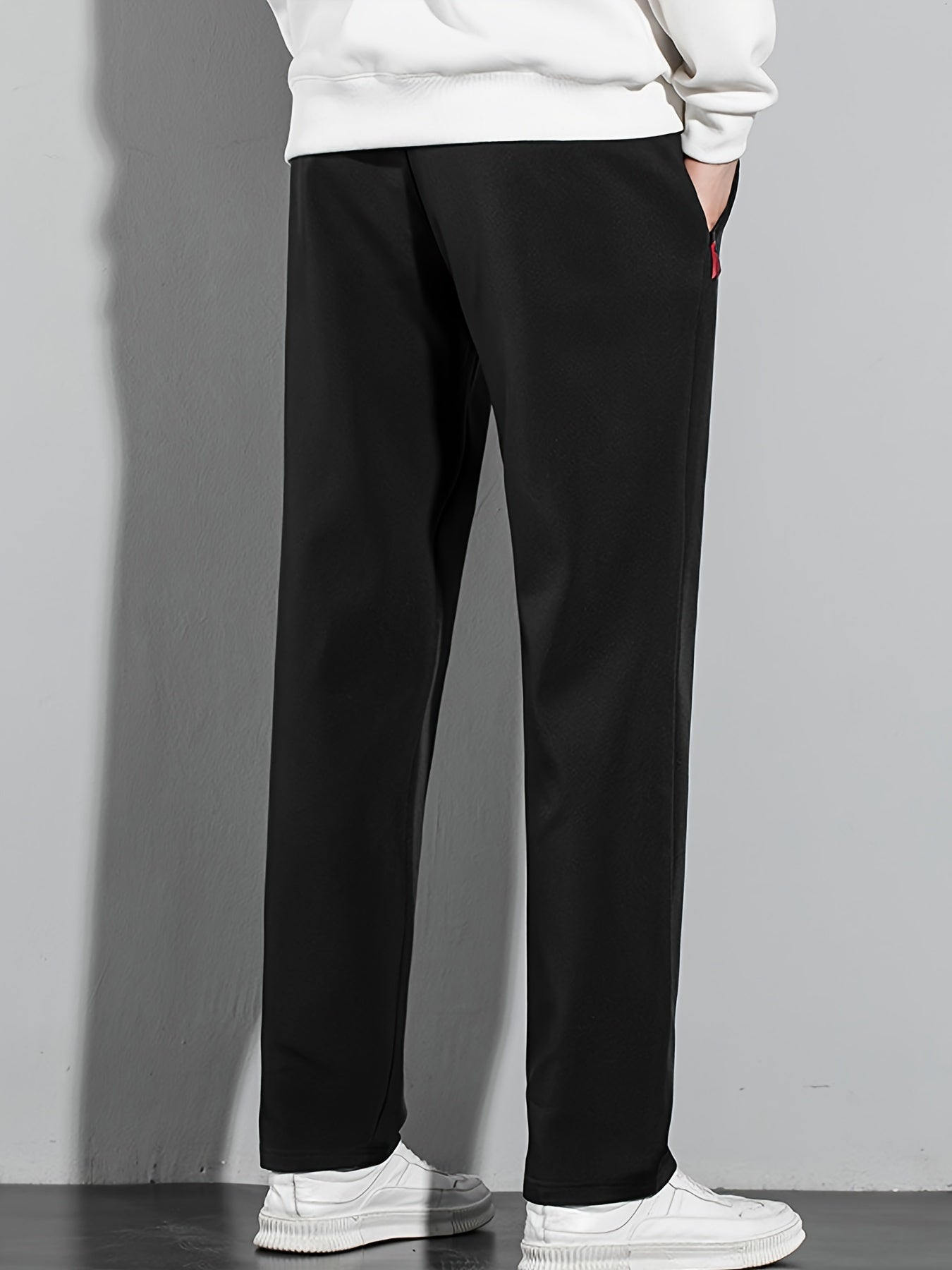 Мужские джоггеры большого размера с застежкой-молнией, повседневные, весна-лето, полиэстер, свободный крой