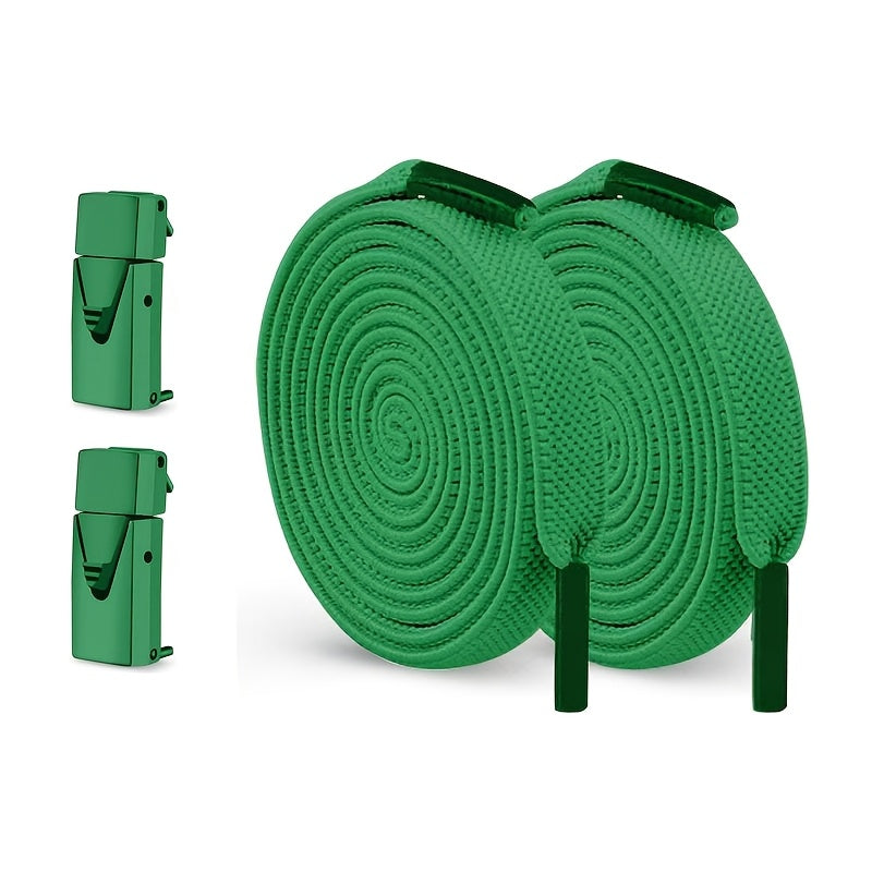 2-Pack Elastic No-Tie Shoe Laces for Sports and Casual Shoes
