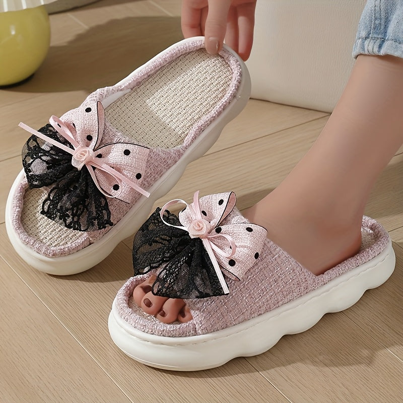 Ayollar uchun nafas oladigan ichki-ochiq uy poyabzali, qulay va engil