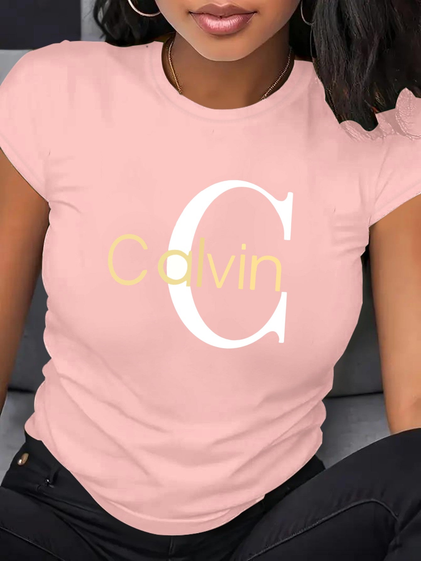 Women's Loose Fit Plus Size T-Shirt Soft Breathable Polyester Casual Top Multiple Colors