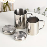 Stainless Steel Coffee Mug with Lid Double Wall Insulation Drinkware Gift