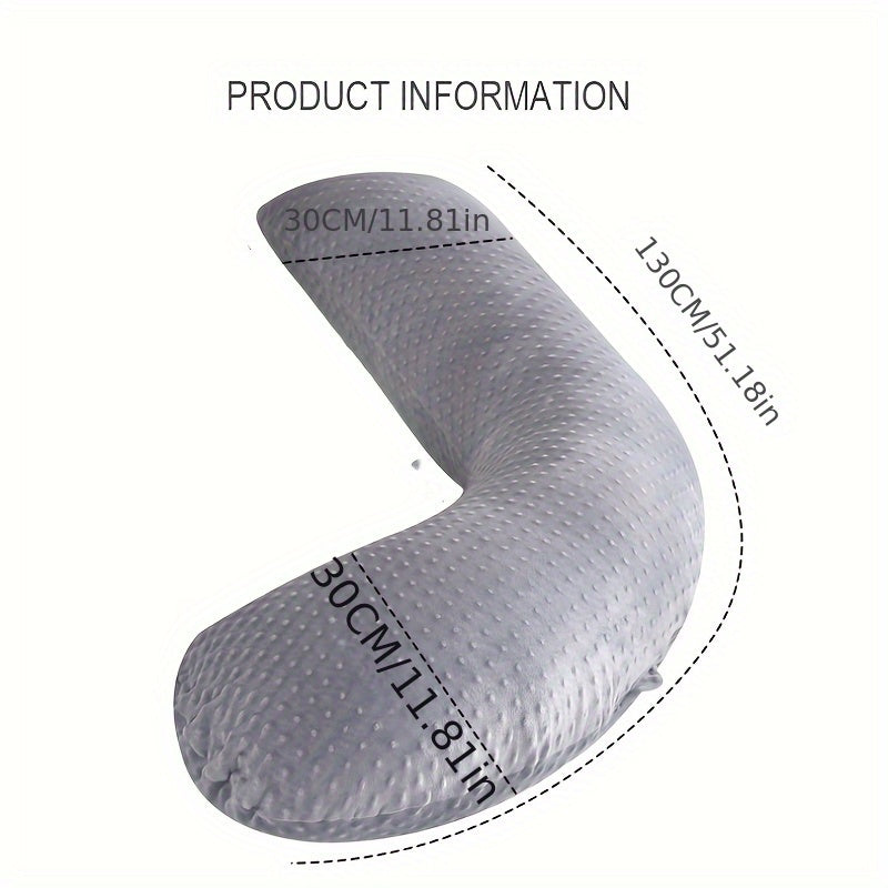 Qulay Bel Qo'llab-quvvatlash, Tinchlantiruvchi Qaytish Dizayni - Polyesterdan yasalgan Yonida Uxlash uchun Ultra-Mumtoz Homiladorlik Yostiq