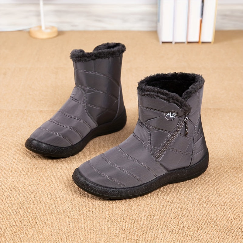Women's Winter Ankle Boots Thermal Insulated Slip-Resistant Rubber Sole