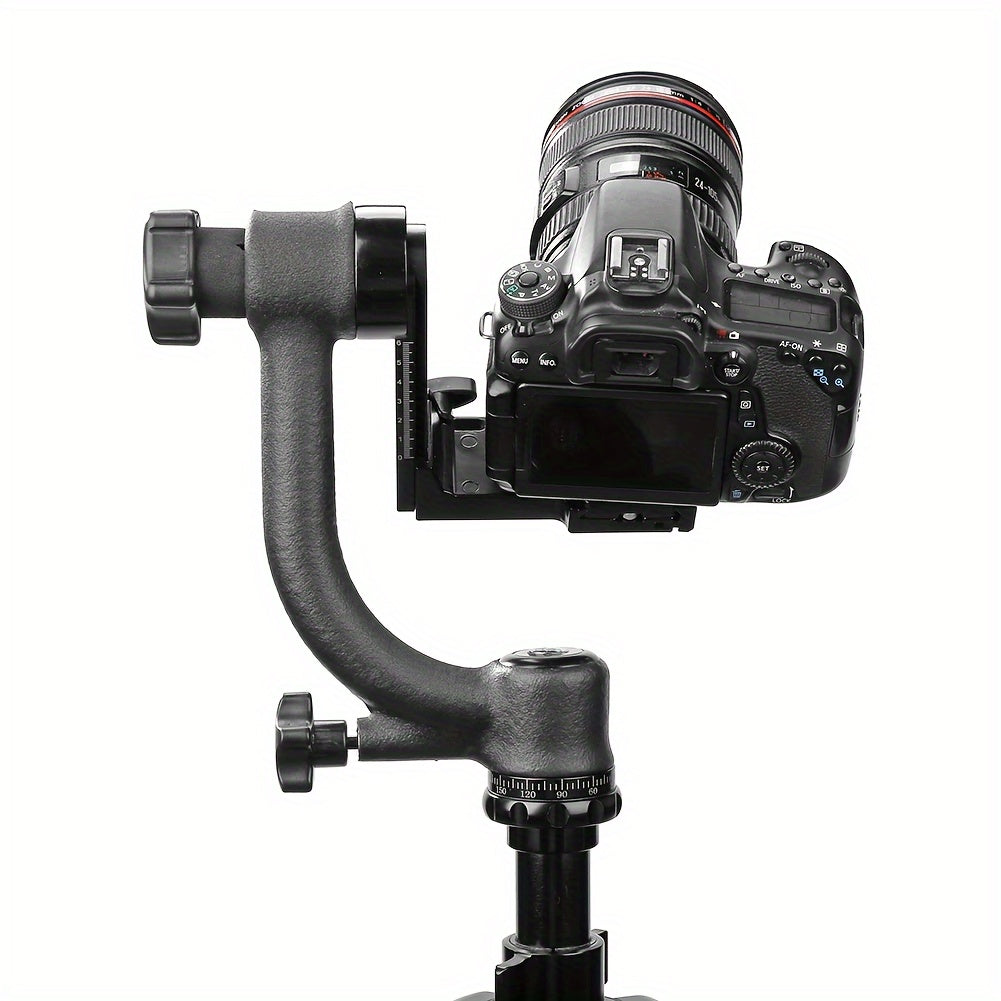 Aluminum Alloy Gimbal Tripod Head for Telephoto Lens Bird Watching Photography