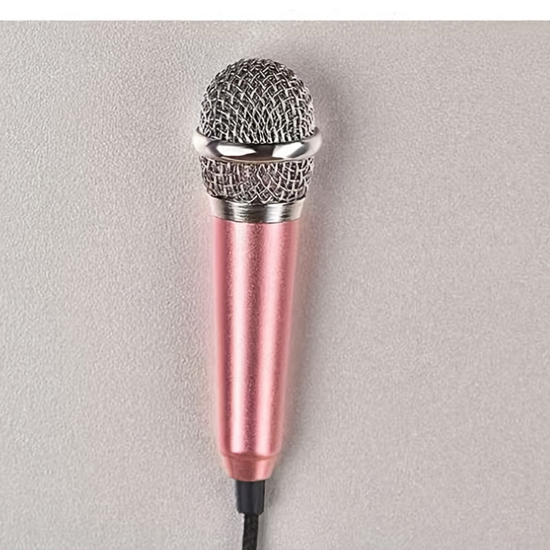 Мини-микрофон с разъемом 3,5 мм для записи голоса, интервью, караоке, игр, видеоконференций, прямых трансляций